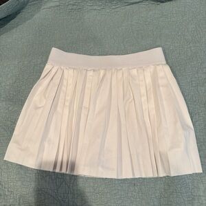 SHEIN White Pleated Mini Skirt